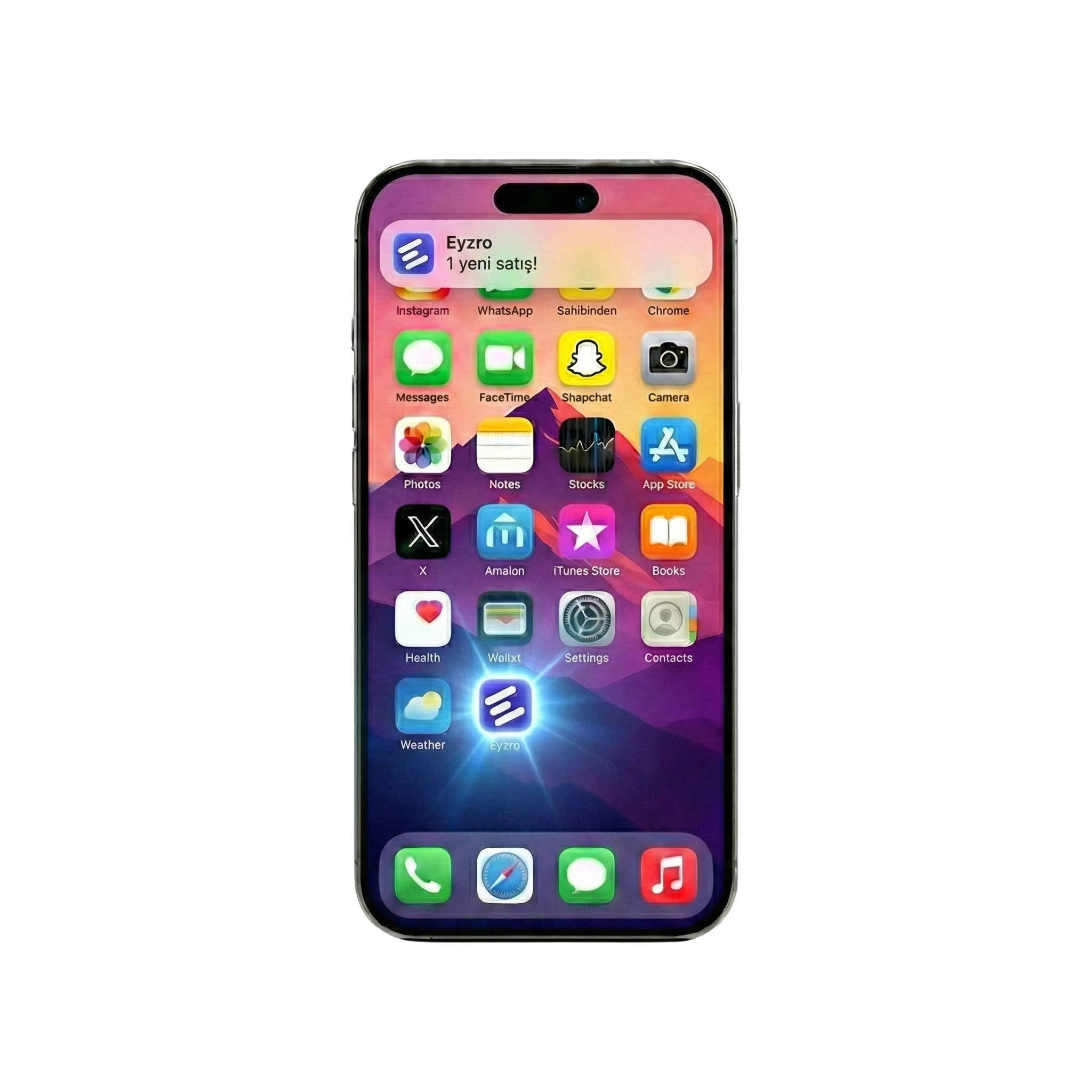 Eyzro Mobil E-Ticaret Uygulaması Paneli